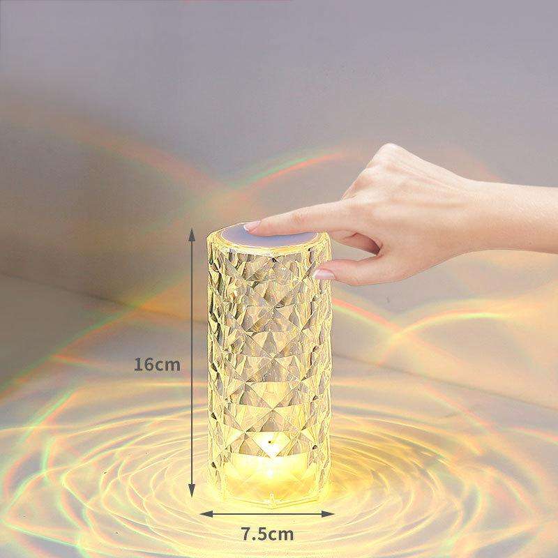 Crystal LED Humidifier Lamp | Portable USB Air Humidifier & Aroma Diffuser