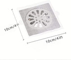Shower Drain Cover Hair Catcher – Disposable Mesh Sticker 
