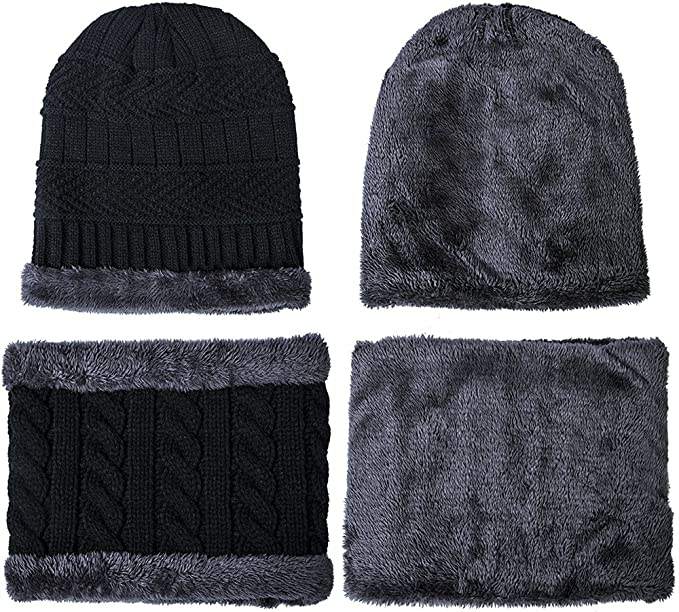 BOGO Deal: 1+1 Free – Knit Beanie + Neck Warmer Set