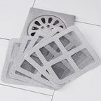 Shower Drain Cover Hair Catcher – Disposable Mesh Sticker 