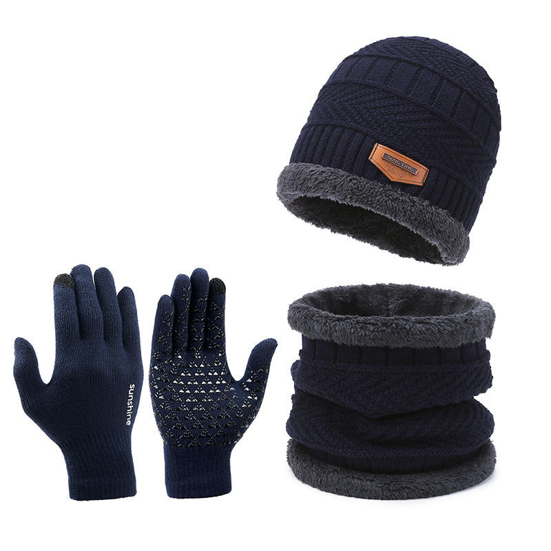 Winter 3-Piece Set – Knitted Beanie, Scarf & Gloves